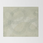 calming essentials Curved Lines soft sage Throw Blanket Gallery Image 2