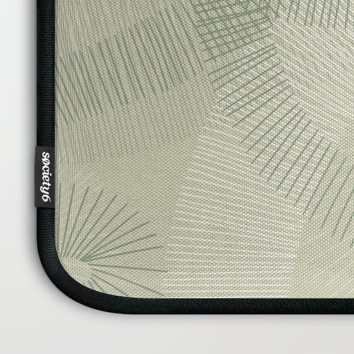 calming essentials Curved Lines soft sage Laptop Sleeve Gallery Image 3
