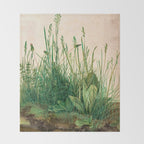 Albrecht Dürer The Great Piece of Turf ,1503 Throw Blanket Gallery Image 2