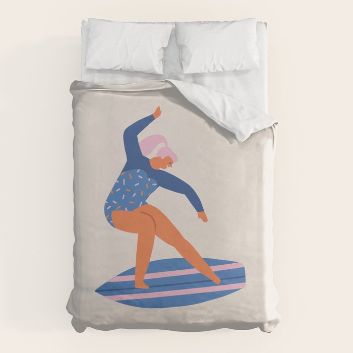 Surf girl Duvet Cover Gallery Image 6