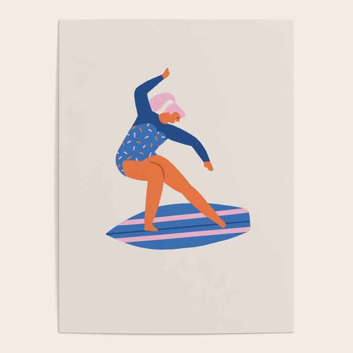 Surf girl Poster Gallery Image 1