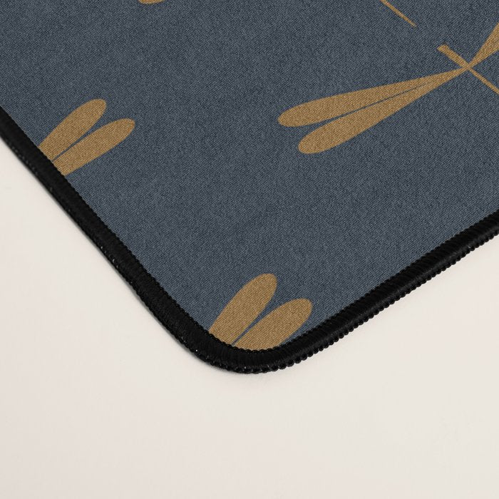 Dragonfly Pattern II Dark Blue Desk Mat Gallery Image 4