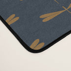 Dragonfly Pattern II Dark Blue Desk Mat Gallery Image 4