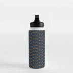 Dragonfly Pattern II Dark Blue Water Bottle Gallery Image 3