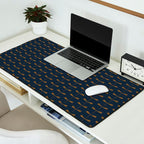 Dragonfly Pattern II Dark Blue Desk Mat Gallery Image 2