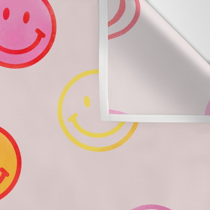 Smiling Faces Pattern Wall Tapestry Gallery Image 3