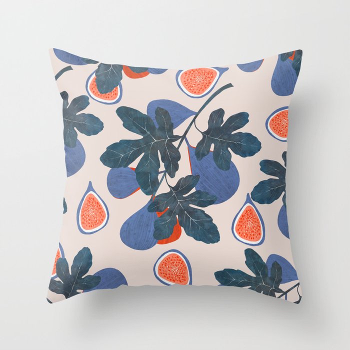 Fruit market Barcelona Inspiration Throw Pillow Gallery Image 1