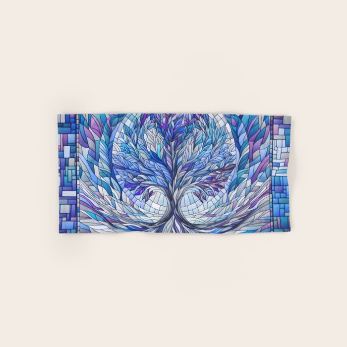 Purple Tree of Tranquility Bath Towel Gallery Image 1