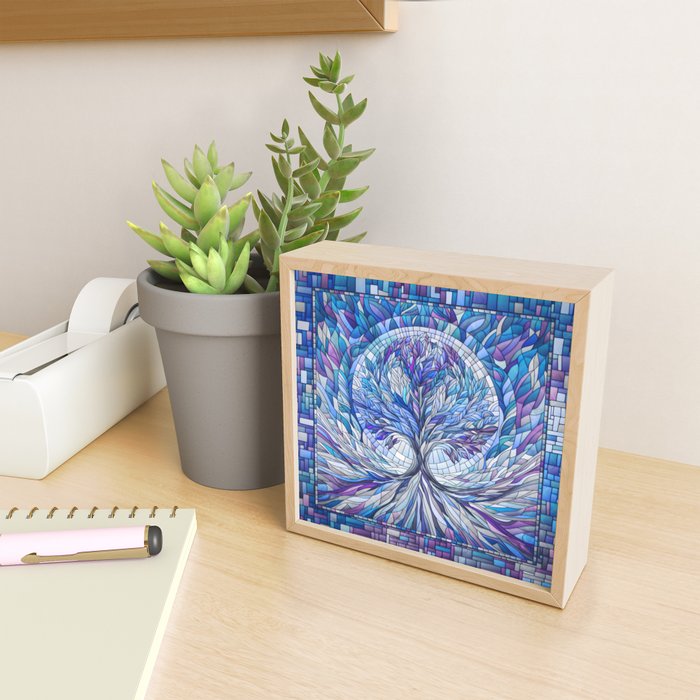 Purple Tree of Tranquility Mini Art Print Gallery Image 2