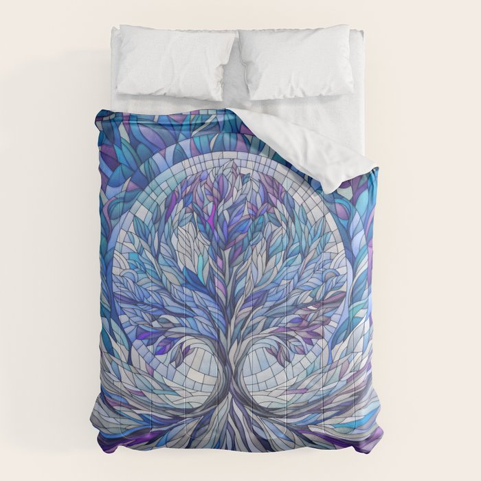 Purple Tree of Tranquility Comforter Gallery Image 1