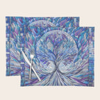 Purple Tree of Tranquility Placemat Gallery Image 1