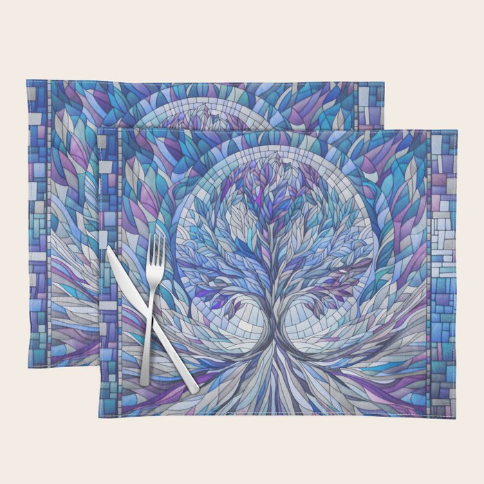 Purple Tree of Tranquility Placemat Gallery Image 1