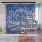 Purple Tree of Tranquility Wall Mural Gallery Image 1