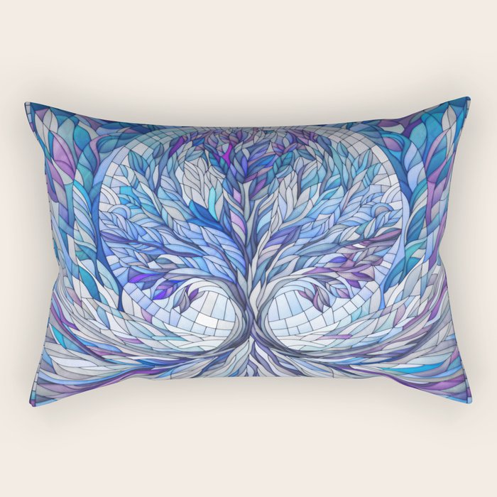 Purple Tree of Tranquility Rectangular Pillow Gallery Image 1