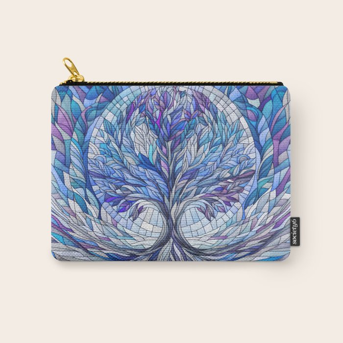 Purple Tree of Tranquility Carry All Pouch Gallery Image 1