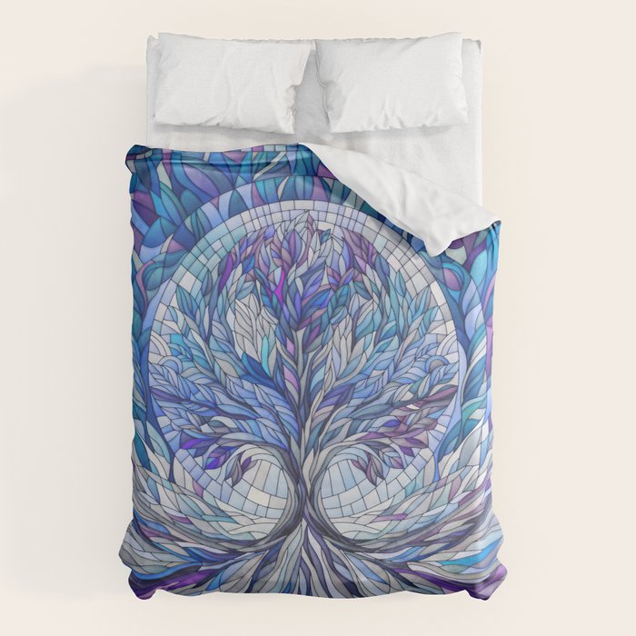 Purple Tree of Tranquility Duvet Cover Gallery Image 6