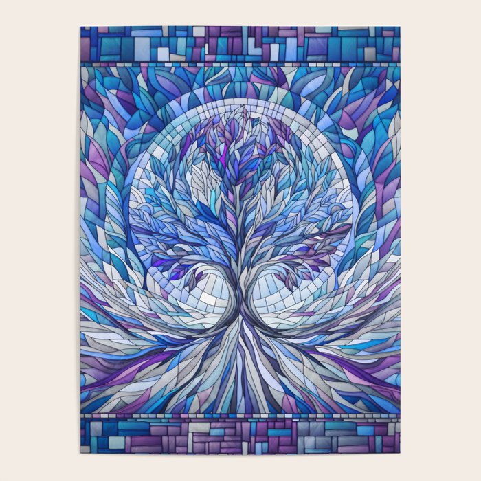 Purple Tree of Tranquility Poster Gallery Image 1