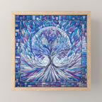 Purple Tree of Tranquility Mini Art Print Gallery Image 1