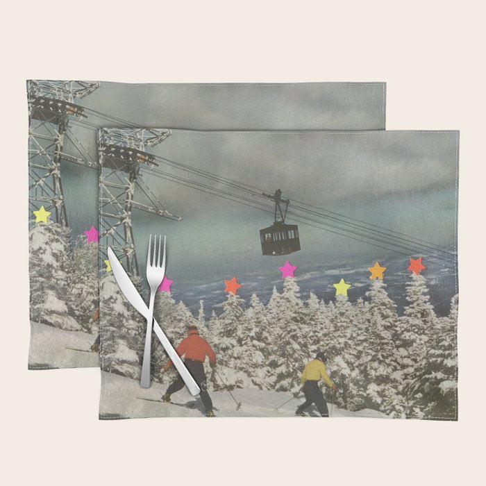 Drunk Skiing Placemat Gallery Image 1