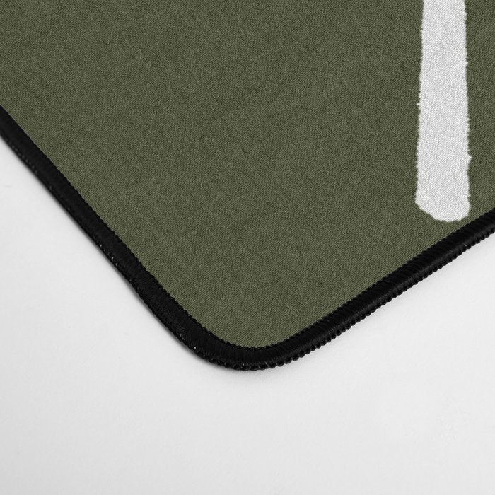 Mudcloth II (Olive Green) Desk Mat Gallery Image 4