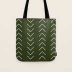 Mudcloth II (Olive Green) Tote Bag Gallery Image 1