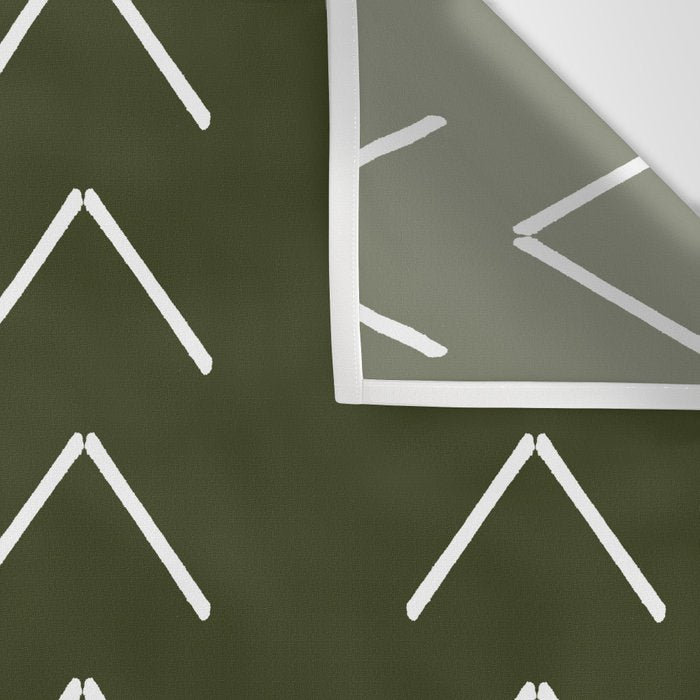 Mudcloth II (Olive Green) Wall Tapestry Gallery Image 3