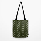Mudcloth II (Olive Green) Tote Bag Gallery Image 2
