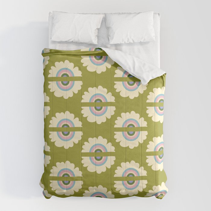 Retro Rainbow Flower Comforter Gallery Image 6