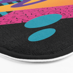 Memphis Pattern 29 / 80s - 90s Retro Bath Mat Gallery Image 3
