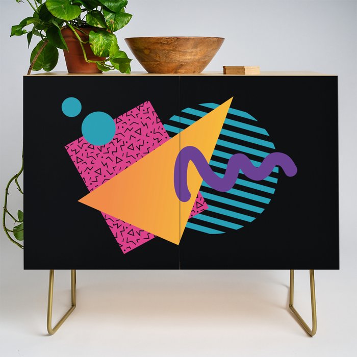 Memphis Pattern 29 / 80s - 90s Retro Credenza Gallery Image 1