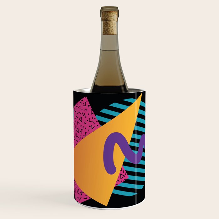 Memphis Pattern 29 / 80s - 90s Retro Wine Chiller Gallery Image 1