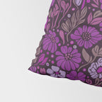 Eternal Summer Block Print Countryside Vibes Flower Garden Fuchsia Pillow Sham Gallery Image 4