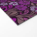 Eternal Summer Block Print Countryside Vibes Flower Garden Fuchsia Welcome Mat Gallery Image 2