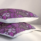 Eternal Summer Block Print Countryside Vibes Flower Garden Fuchsia Pillow Sham Gallery Image 3