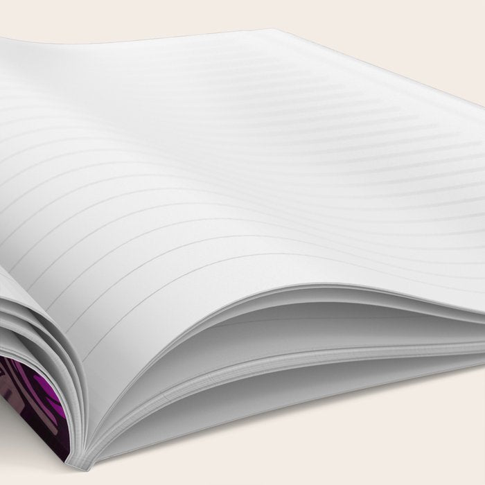 Eternal Summer Block Print Countryside Vibes Flower Garden Fuchsia Notebook Gallery Image 2