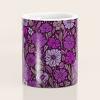 Eternal Summer Block Print Countryside Vibes Flower Garden Fuchsia Coffee Mug Gallery Image 4