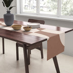 Mocha Modern Abstract 1 Table Runner Gallery Image 2