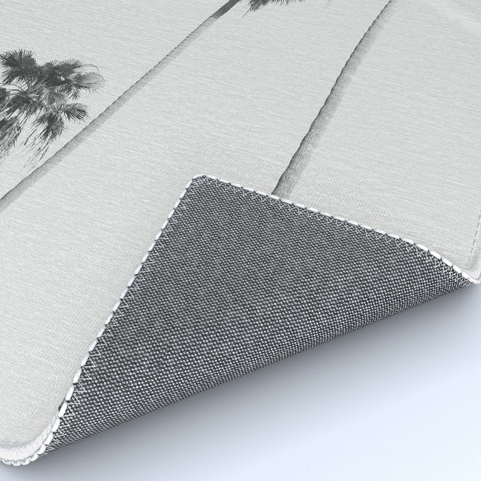 Black & White Palm Trees, Beach Palms Rug Gallery Image 4