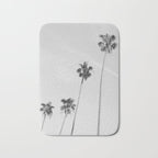 Black & White Palm Trees, Beach Palms Bath Mat Gallery Image 1
