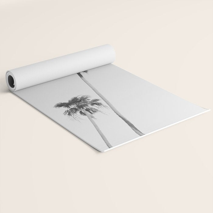 Black & White Palm Trees, Beach Palms Yoga Mat Gallery Image 2