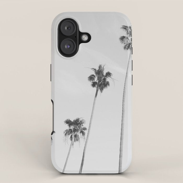 Black & White Palm Trees, Beach Palms iPhone Case Gallery Image 1