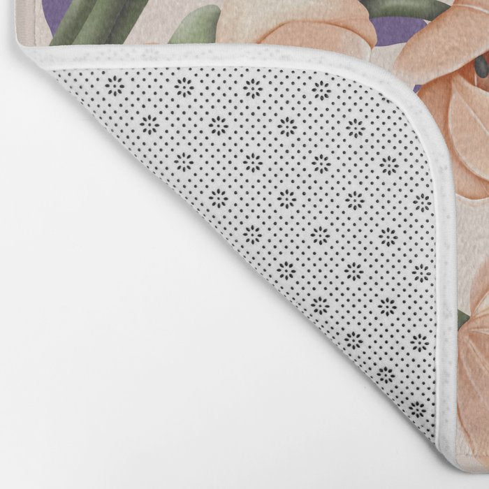 Large pink flowers MP3 Bath Mat Gallery Image 2