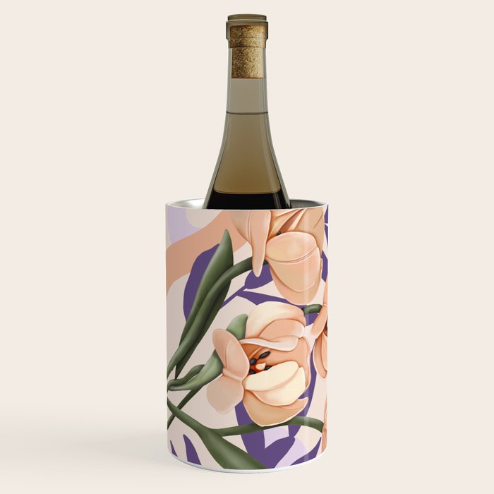 Large pink flowers MP3 Wine Chiller Gallery Image 2