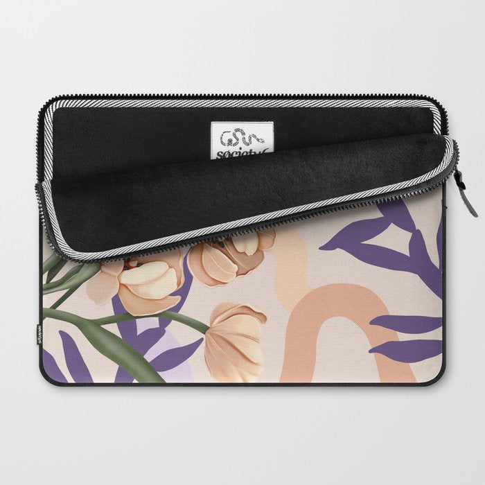 Large pink flowers MP3 Laptop Sleeve Gallery Image 2