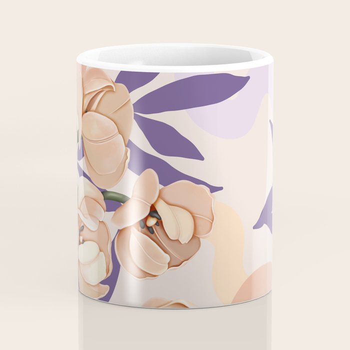 Large pink flowers MP3 Coffee Mug Gallery Image 4