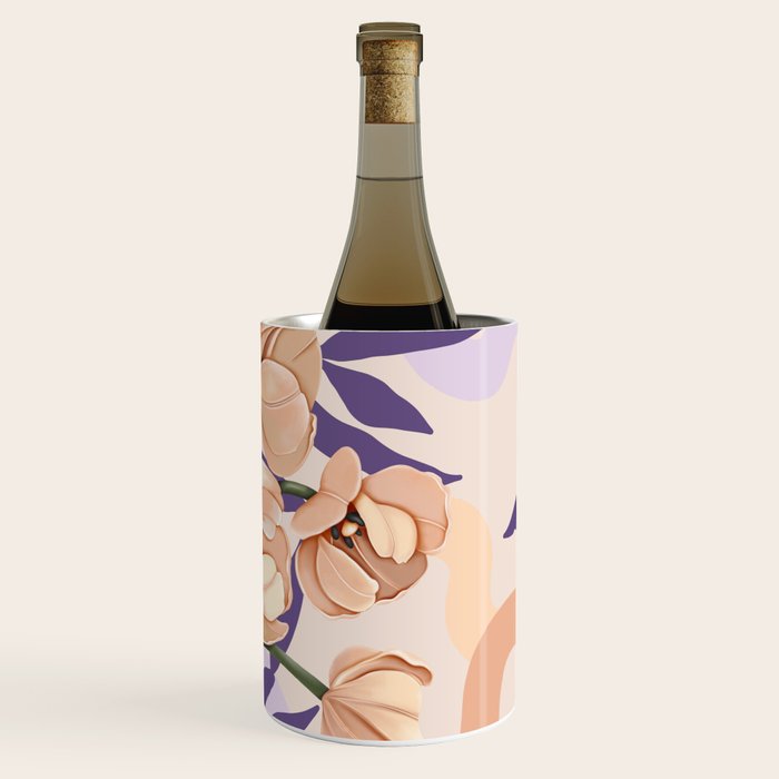 Large pink flowers MP3 Wine Chiller Gallery Image 1