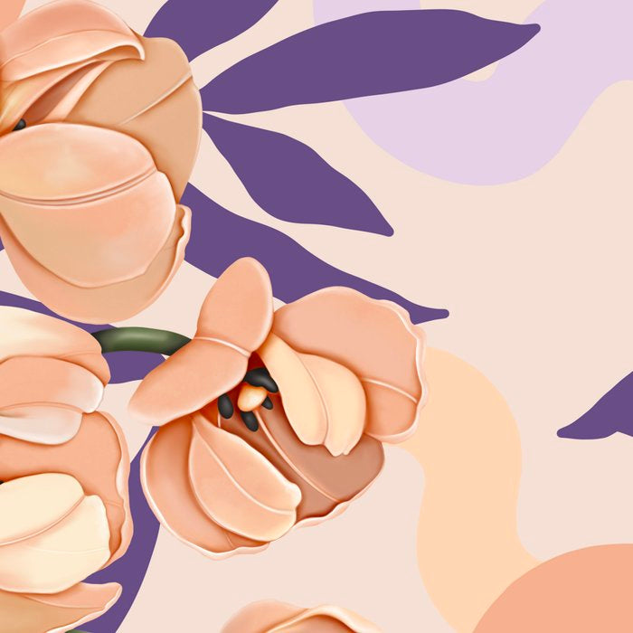 Large pink flowers MP3 Coffee Mug Gallery Image 2