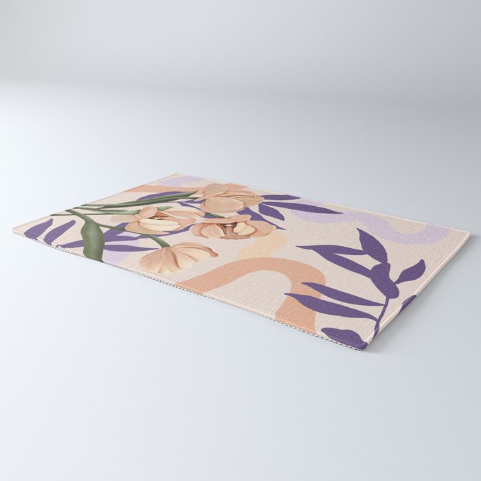 Large pink flowers MP3 Rug Gallery Image 3