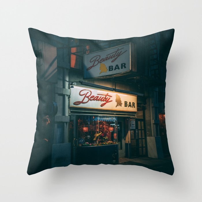 Beauty Bar, East Village Throw Pillow Gallery Image 6