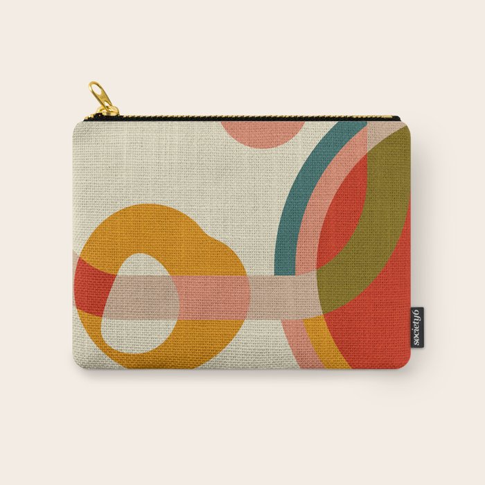 mid modern geometric minimal Carry All Pouch Gallery Image 1